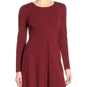Madewell Gia Pleated Fit & Flare Dress